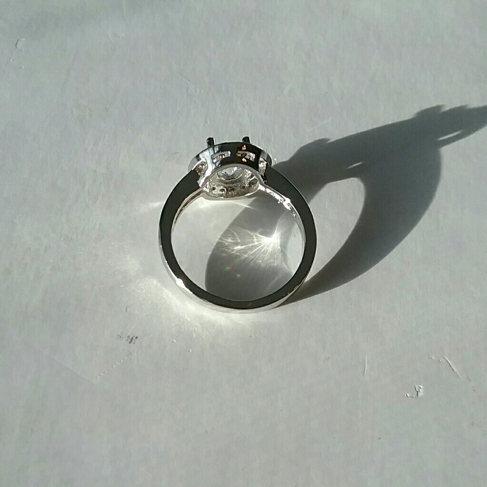 💕2 for $25💕Silver Plated CZ Ring - Picture 6 of 8